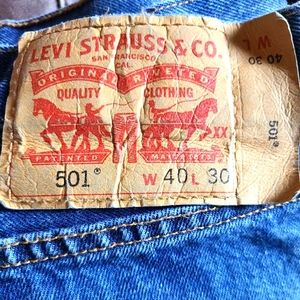 NWOT Original Levi's 501 40x30
